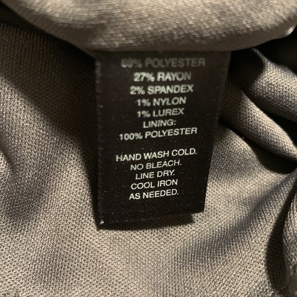 White House Black Market criss cross stripe dress size 10 NWOT - Picture 8 of 8